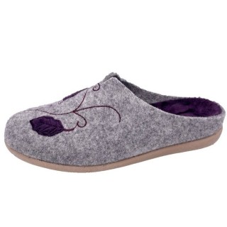 PADERO Damen Pantoffel Filz Hausschuh