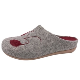 PADERO Damen Pantoffel Filz Hausschuh