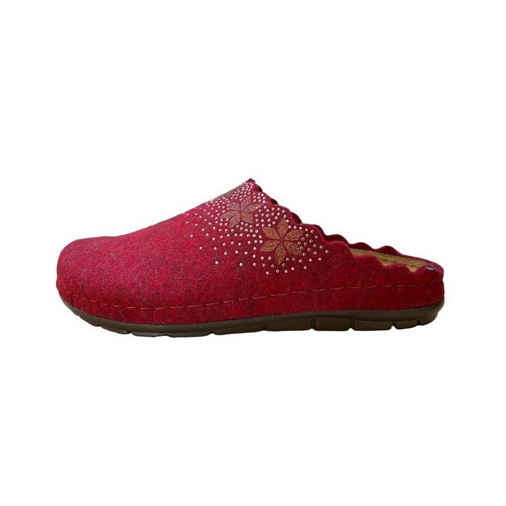 Rohde Rohde Damen Softfilz Pantoffel 6188-42 bodeaux Hausschuh