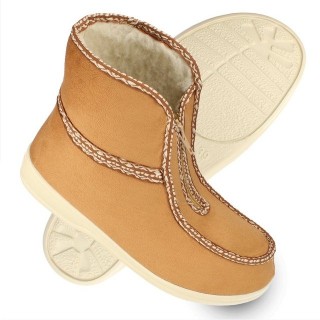 filsko filsko »Winter HausSchuhe« Hüttenschuh mit Schafwolle gefüttert Hausschuh