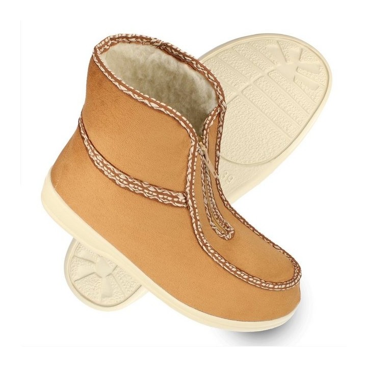 filsko filsko »Winter HausSchuhe« Hüttenschuh mit Schafwolle gefüttert Hausschuh