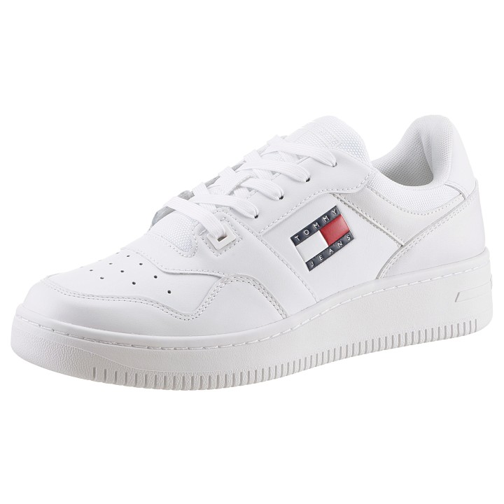 Tommy Jeans Sneaker "TJM RETRO BASKET ESS", Freizeitschuh, Halbschuh, Schnürschuh, im Basket-Style