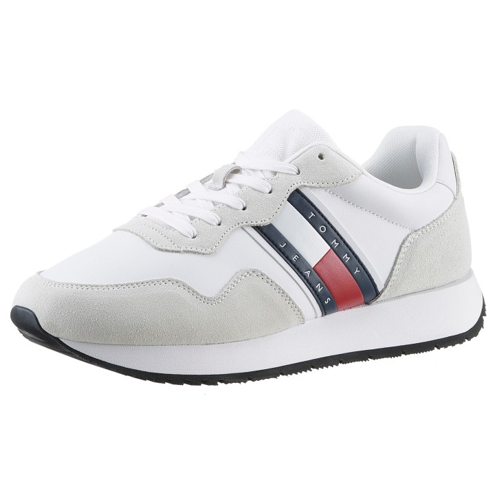 Tommy Jeans Sneaker "TJM MODERN RUNNER", Freizeitschuh, Halbschuh, Schnürschuh mit seitlicher Logoflagge