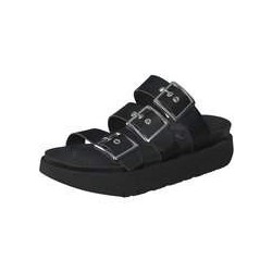 Genuins Cristi Napa Vegan Pantolette Damen schwarz|schwarz