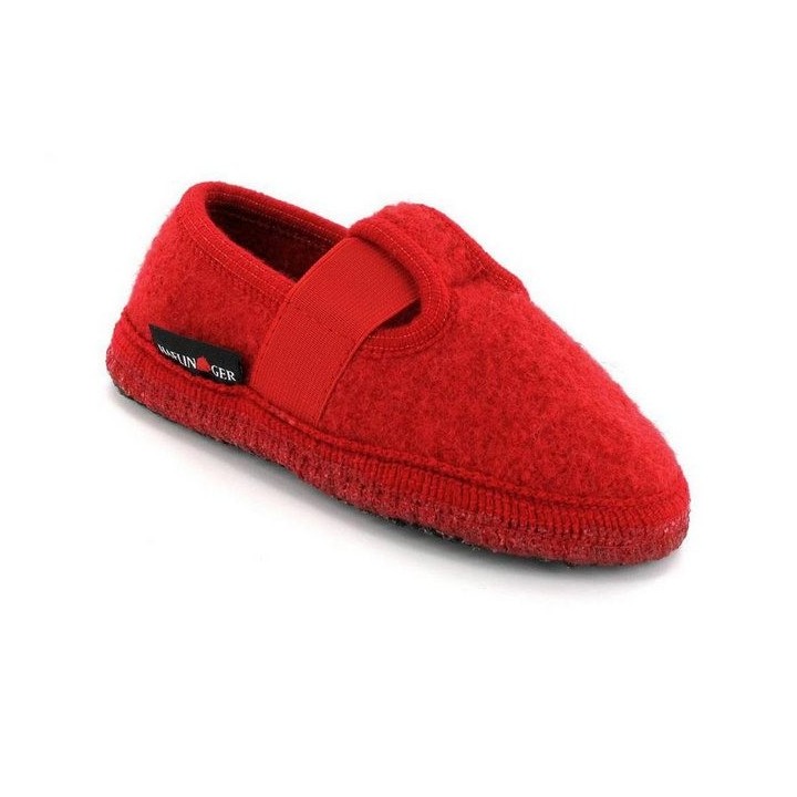 Haflinger leichtes an- und ausziehen Hausschuh mit Gummizug