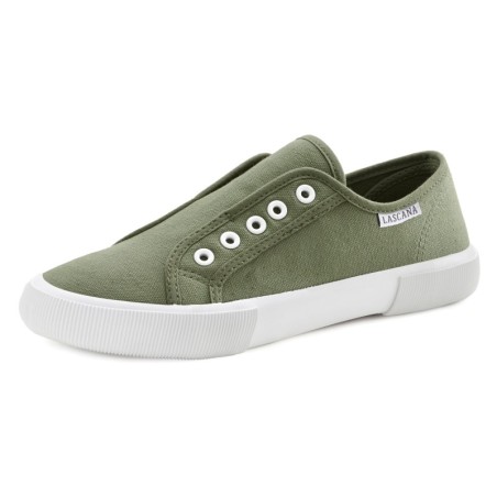 LASCANA Sneaker, Slipper, Halbschuh, Slip-On-Sneaker bequem zum Reinschlüpfen, Slip-Ons
