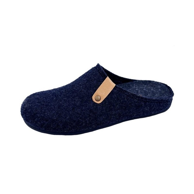 PADERO Herren FIlz Pantoffel Hausschuh