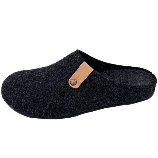 PADERO Herren FIlz Pantoffel Hausschuh