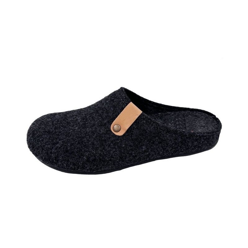 PADERO Herren FIlz Pantoffel Hausschuh