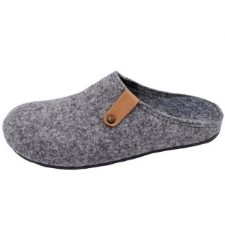 PADERO Herren FIlz Pantoffel Hausschuh