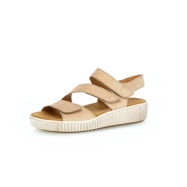 Klassische Sandalen beige caramel 42