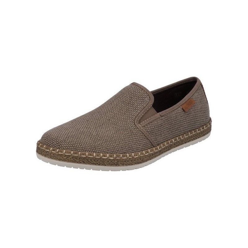 Rieker Espadrille Slipper, Strandschuh, Sommerschuh mit Stretcheinsätzen