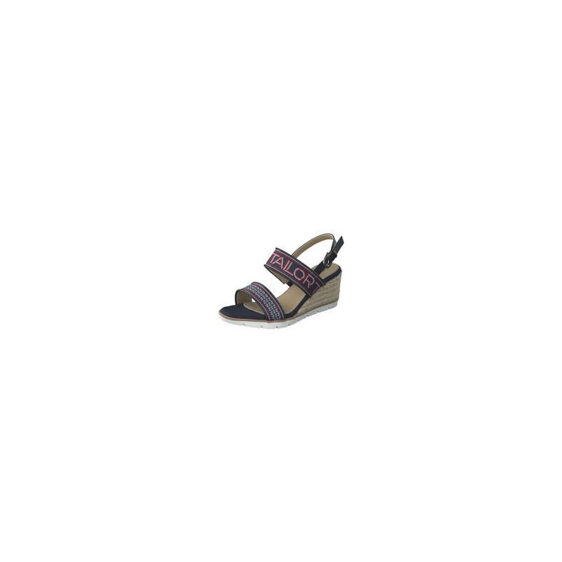 Tom Tailor Keilsandale Damen blau|blau