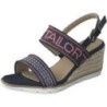 Tom Tailor Keilsandale Damen blau|blau