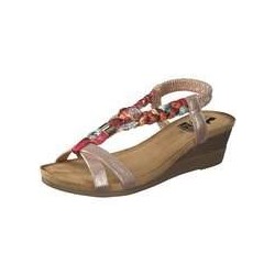 2Go Fashion Keilsandale Damen gold|gold|gold|gold