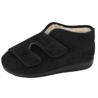 PADERO OrtoMed gefütterter Klettverschluss Hausschuh gefüttert