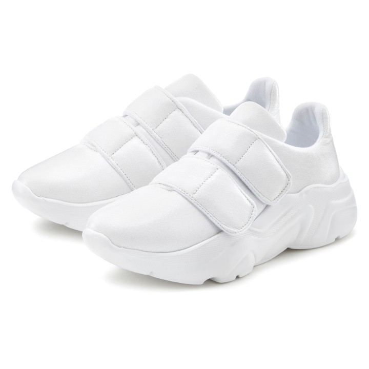 LASCANA Sneaker, Freizeitschuh, Halbschuh mit Klettverschluss superleicht VEGAN