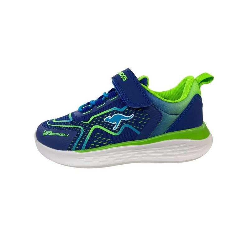 KangaROOS KangaROOS Kinder Sneaker KQ-Phara EV 10019-4293 DK NAVY/NEON GREEN Hallenschuh