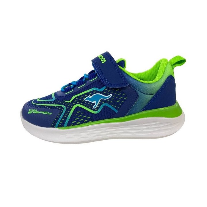 KangaROOS KangaROOS Kinder Sneaker KQ-Phara EV 10019-4293 DK NAVY/NEON GREEN Hallenschuh