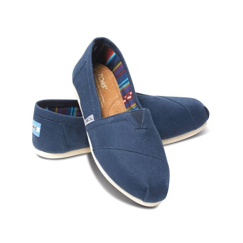 TOMS Classic Canvas Wm Damen Espadrilles Schlupschuhe dunkelblau navy Espadrille