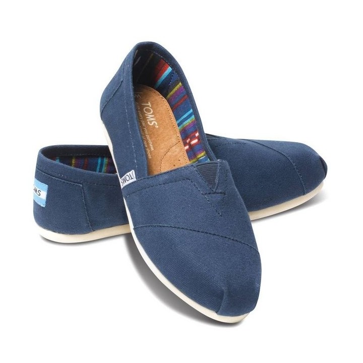 TOMS Classic Canvas Wm Damen Espadrilles Schlupschuhe dunkelblau navy Espadrille