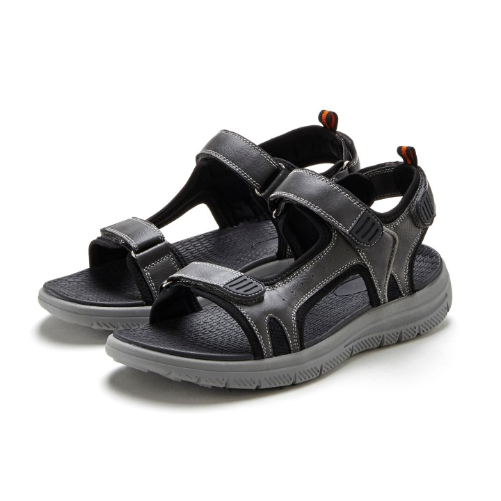 AUTHENTIC LE JOGGER Trekkingsandale »Sommerschuh«, Sandale, Freizeitschuh, Herrensandale mit Klettverschlüssen VEGAN