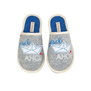 ADELHEID Glück Ahoi Boot Filzpantoffel Pantoffel