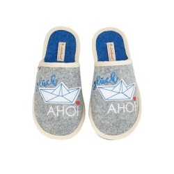 ADELHEID Glück Ahoi Boot Filzpantoffel Pantoffel