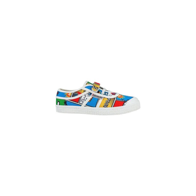 Kawasaki  Sneaker Cartoon Kids Shoe W/Elastic K202585 2084 Strong Blue