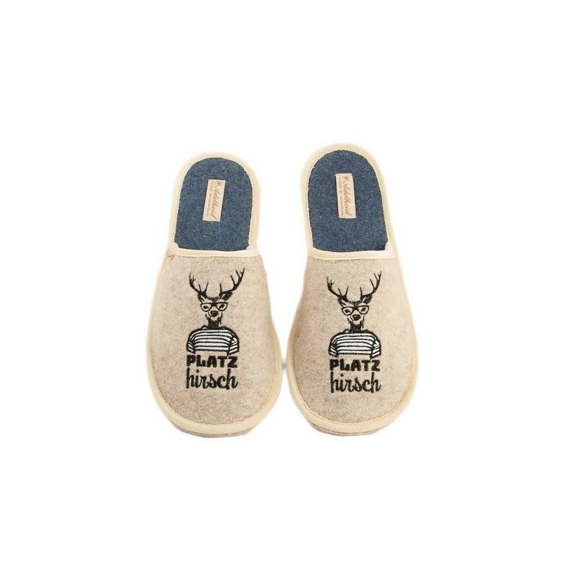 ADELHEID Platzhirsch Filzpantoffel Pantoffel