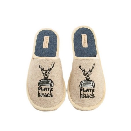 ADELHEID Platzhirsch Filzpantoffel Pantoffel