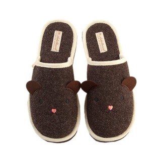 ADELHEID Teddy Filzpantoffeln Pantoffel