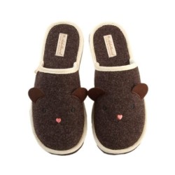 ADELHEID Teddy Filzpantoffeln Pantoffel