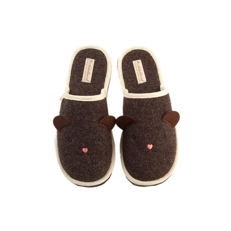 ADELHEID Teddy Filzpantoffeln Pantoffel