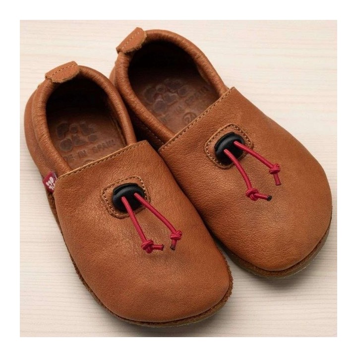 POLOLO Kinderschuhe, Unisex Hausschuh mit Kordel, Barfußschuh