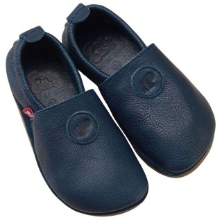 POLOLO Unisex Kinderschuhe, Haus- und Barfußschuh Naturleder