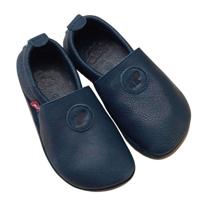 POLOLO Unisex Kinderschuhe, Haus- und Barfußschuh Naturleder