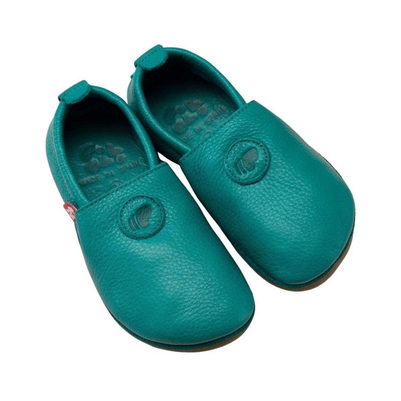 POLOLO Unisex Kinderschuhe, Haus- und Barfußschuh Naturleder