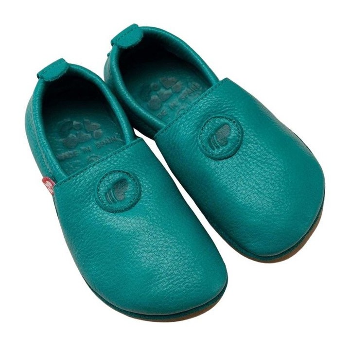 POLOLO Unisex Kinderschuhe, Haus- und Barfußschuh Naturleder