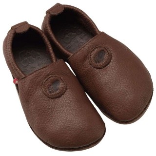 POLOLO Unisex Kinderschuhe, Haus- und Barfußschuh Naturleder
