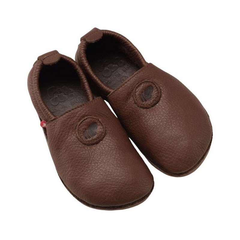 POLOLO Unisex Kinderschuhe, Haus- und Barfußschuh Naturleder