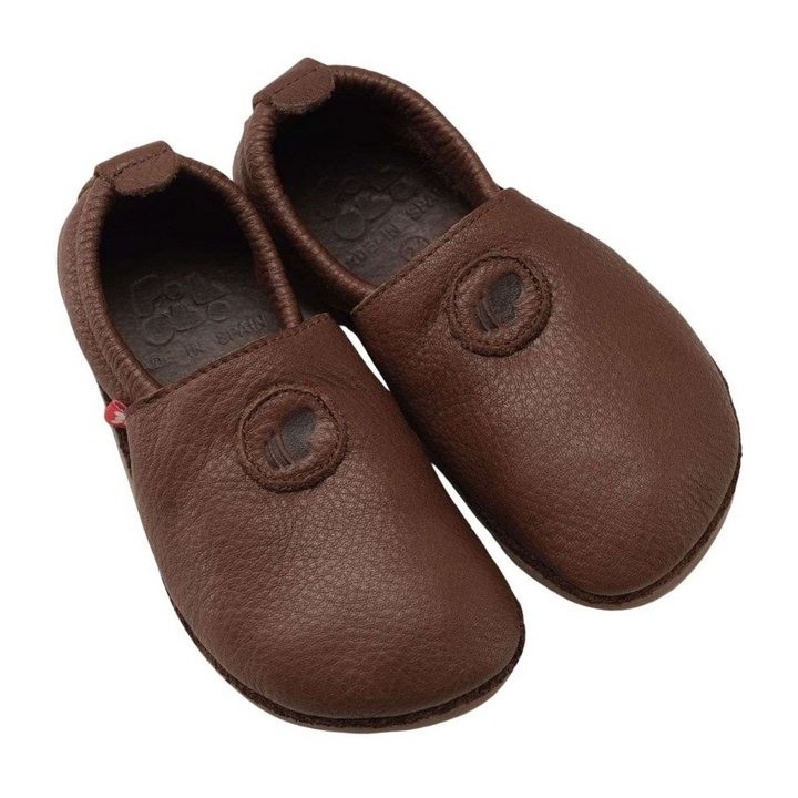 POLOLO Unisex Kinderschuhe, Haus- und Barfußschuh Naturleder