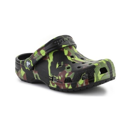 Crocs  Sandalen Classic Spray Camo Clog Kids BLACK 208305-001