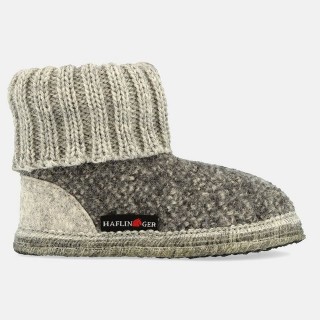 Haflinger Kinder Hüttenschuh 1898 mit Kragen aus reiner Schurwolle Hausschuh