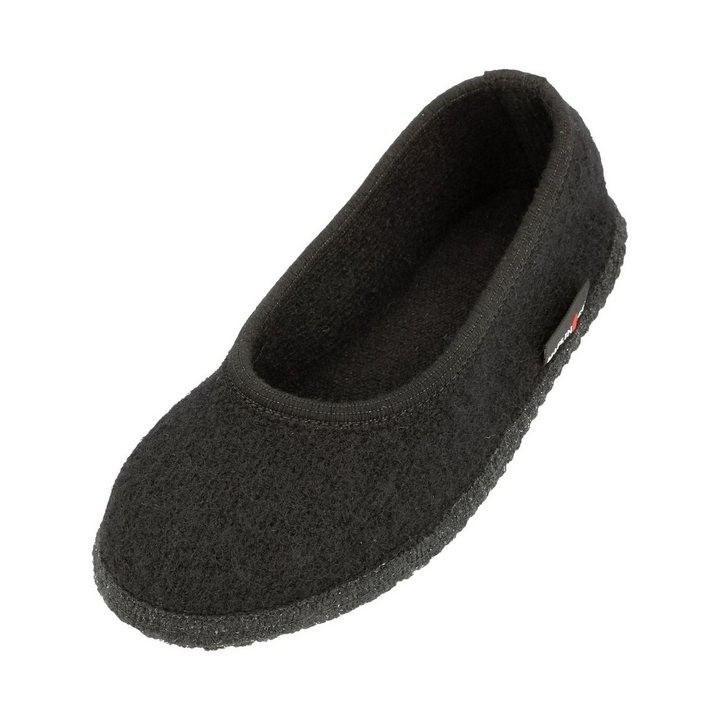 Haflinger Slipper Marina Filzpantoffel Hausschuh Ballerina aus Wollwalkstoff Hausschuh