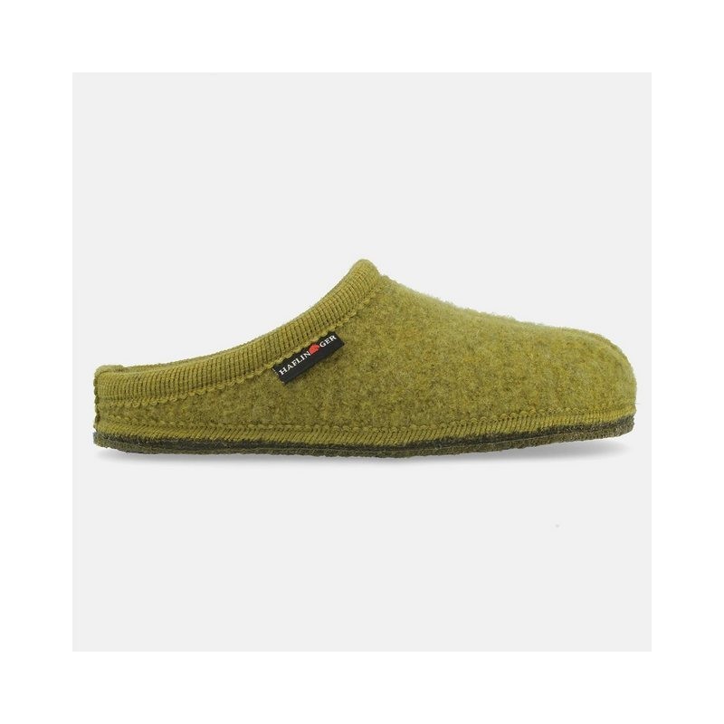 Haflinger Alaska Hausschuh Pantoffel aus gewalkter Wolle Hausschuh