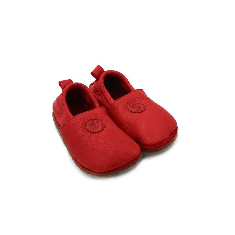 POLOLO Unisex Kinderschuhe, Haus- und Barfußschuh Naturleder