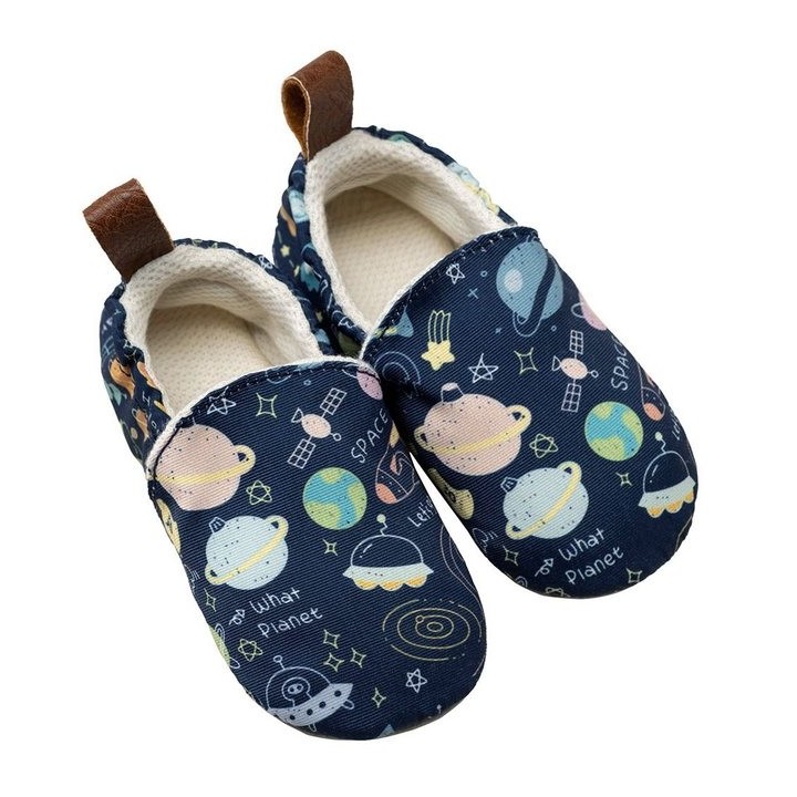 POLOLO Kinderschuhe Seaqual, Hausschuh aus Upcycling-Meeresplastik, Bio Baumwolle