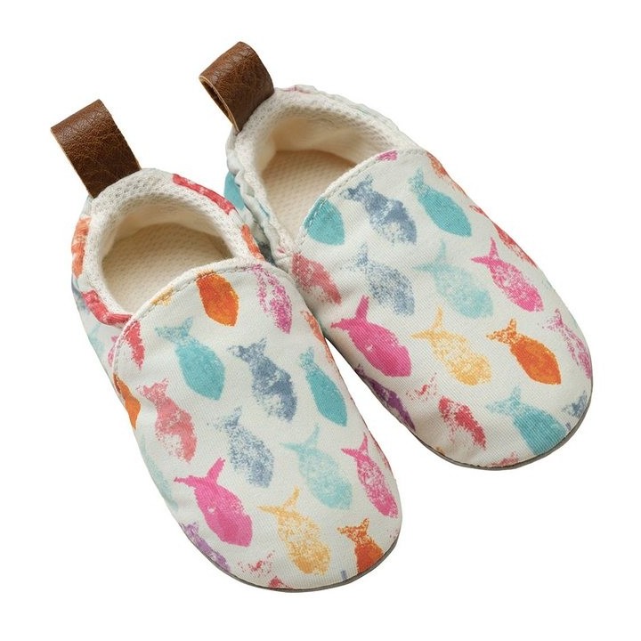 POLOLO Kinderschuhe Seaqual, Hausschuh aus Upcycling-Meeresplastik, Bio Baumwolle