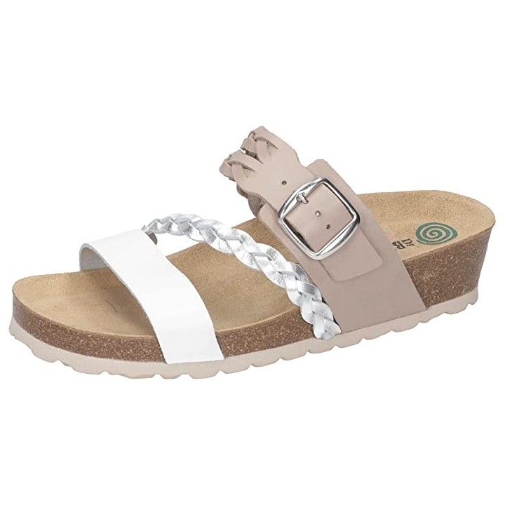 Komfort Sandalen weiss Pantolette 37